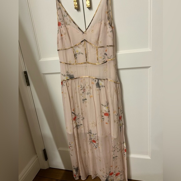 NEW All Saints Pink Floral Dress - Picture 3 of 4